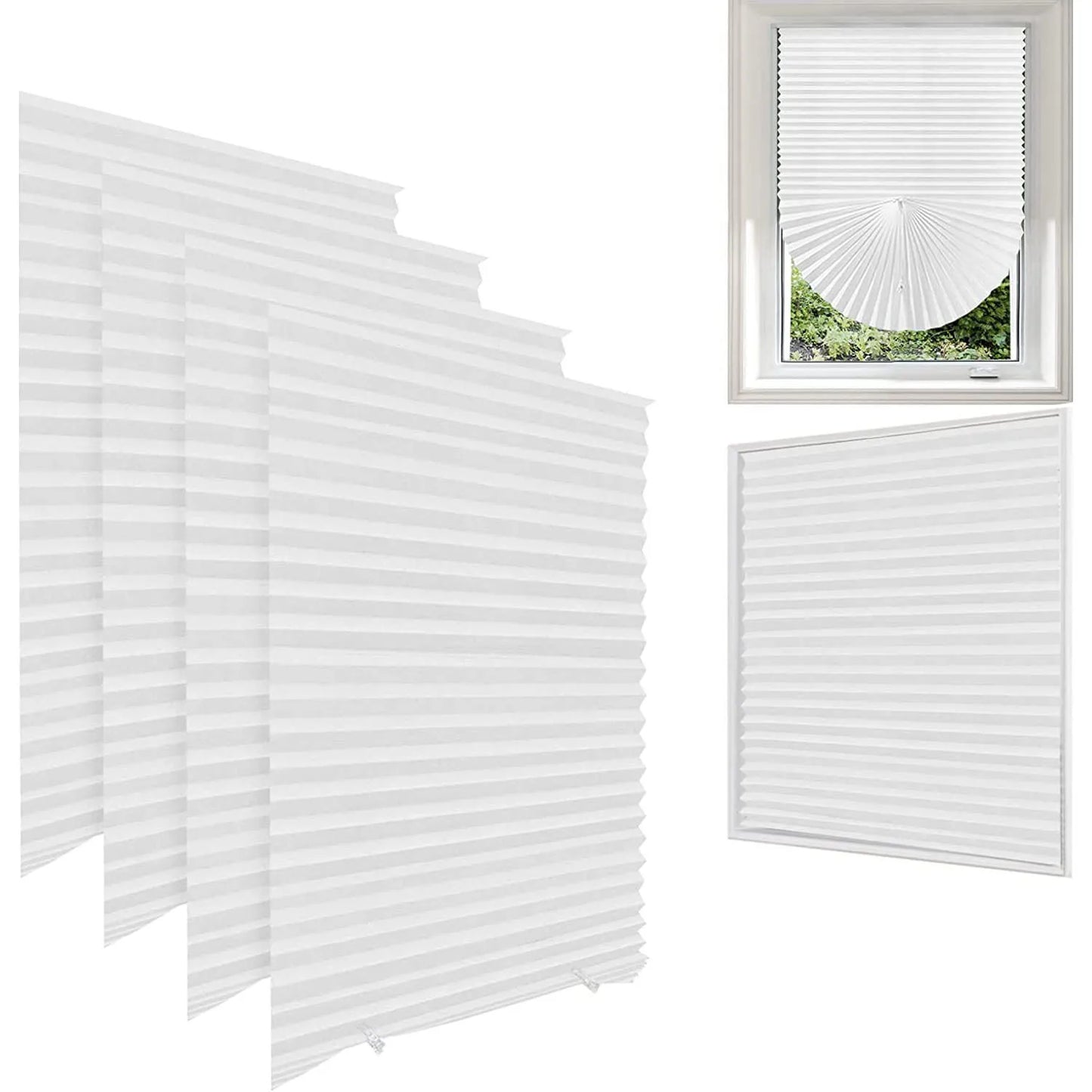 Zebra Window Blinds Room Darkening Shade Curtain Roll Up and Pull Curtain For Window French Door Shades For Kitchen Bathroom Peaceful Pleasures Health and Wellness Blind White 90W x 150L cm