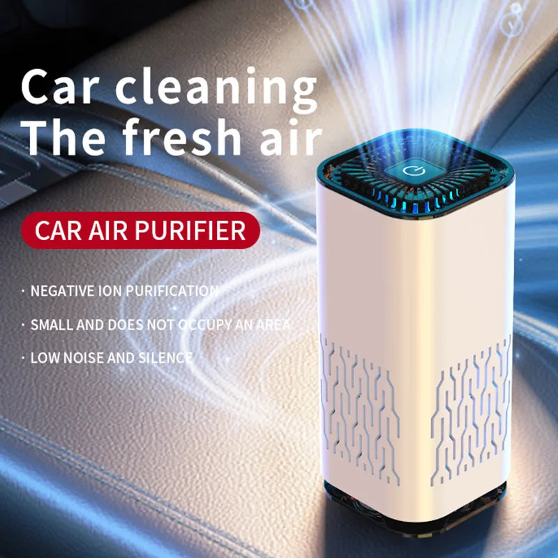 Portable Electric Desktop Air Purifier For Cars Small Households Negative Ion Odor Formaldehyde Mini Usb Hepa Ionic Air Purifier Peaceful Pleasures Health and Wellness