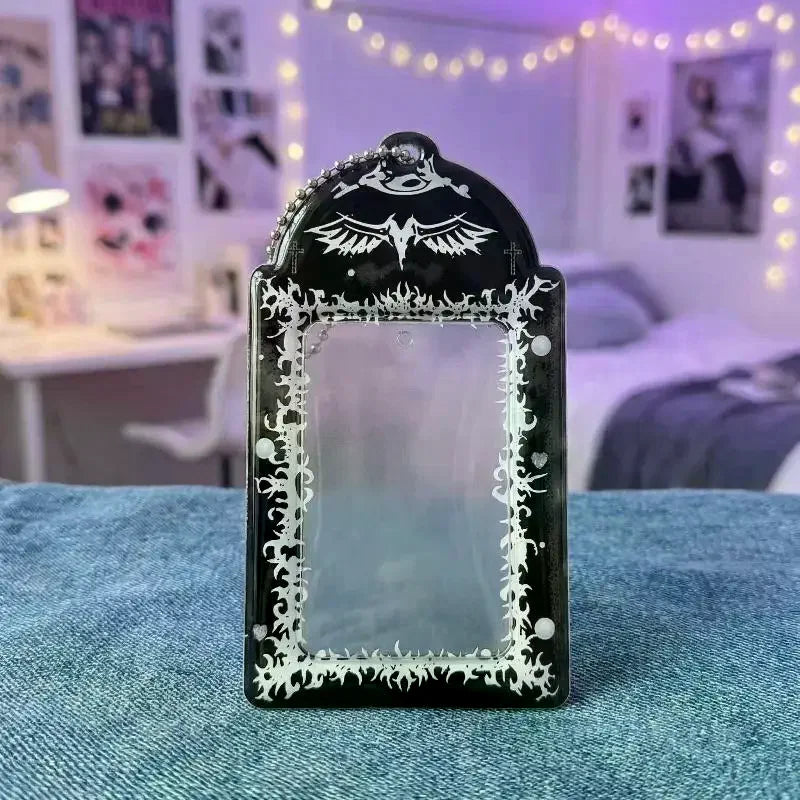 Kpop Photocard Holder Transparent Display Case & Keychain