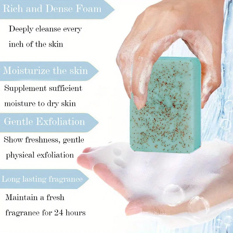 Seaweed Scrub Soap with Vitamin E & Olive Oil | Face & Body
