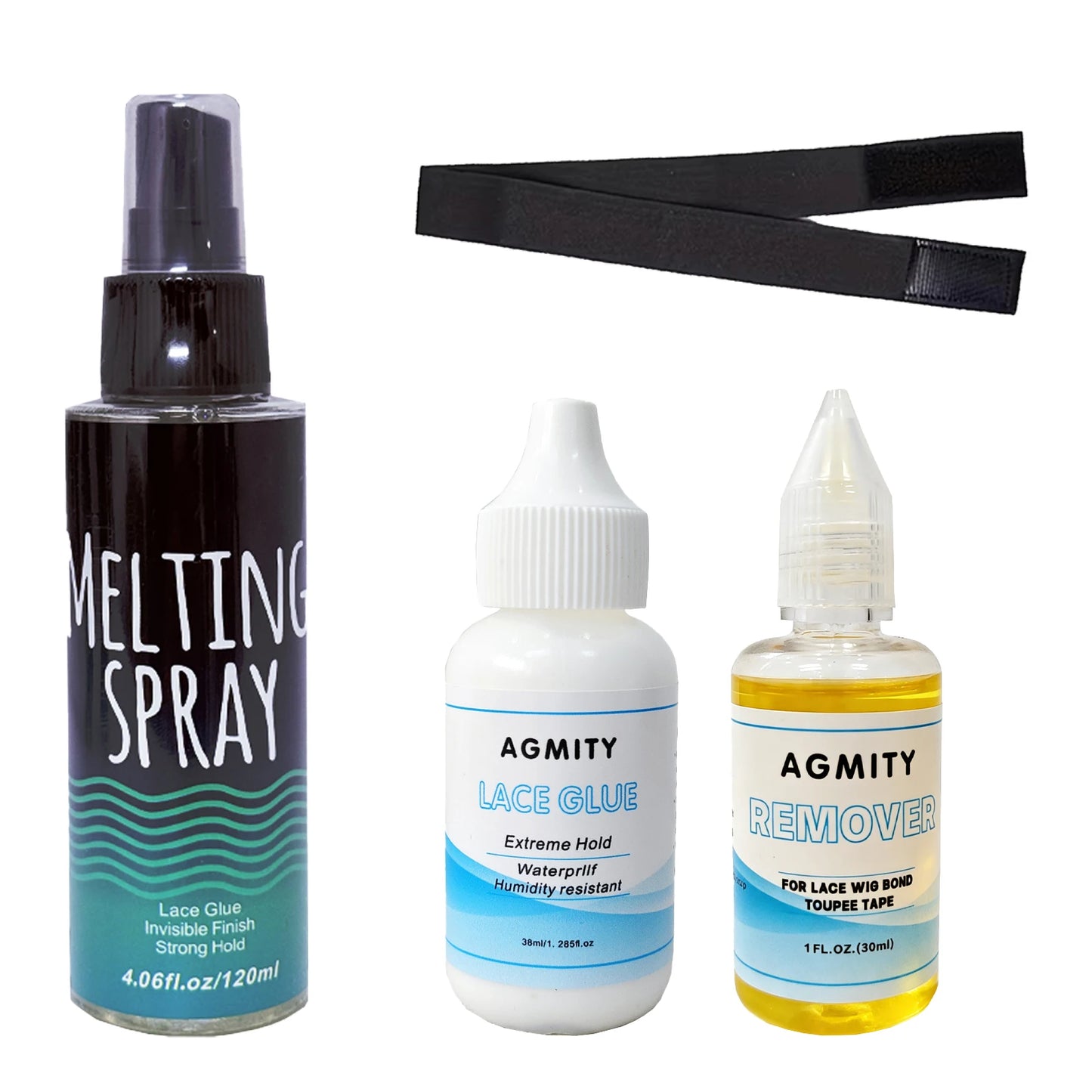 4-Piece Lace Wig Glue Spray Kit – Long-Hold Front Lace Bond