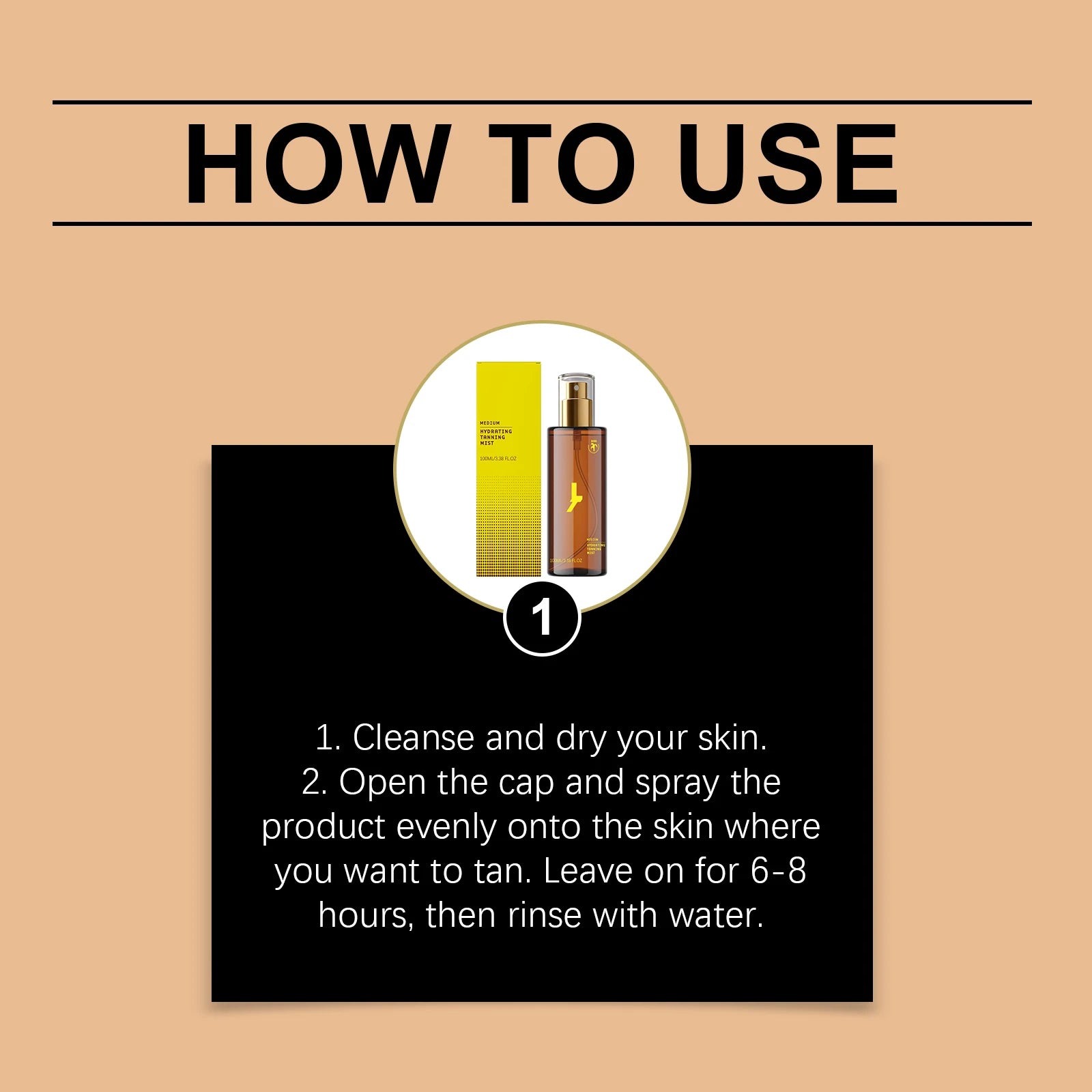 Body Self Tanning Essence Spray Quick Natural Tanning Moisturizing Sunless Promote Body Face Bronze Wheat Skin Self Tanner Spray Peaceful Pleasures Health and Wellness