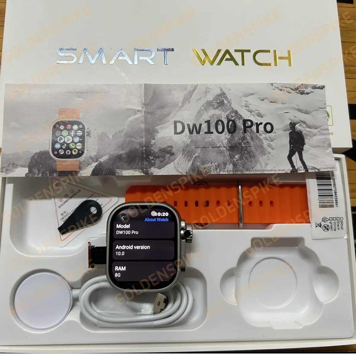 DW100 Pro 4G Android Smartwatch | AMOLED, GPS, 256GB