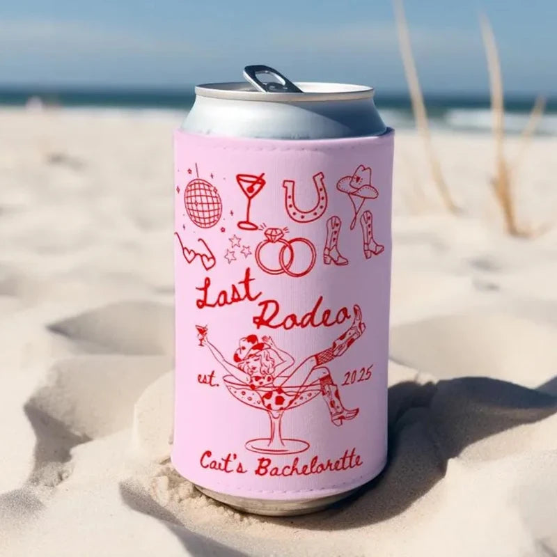 5-Pack "Let's Go Girls" Cowgirl Bachelorette Can Coolers Bachelorette Can Coolers Peaceful Pleasures Health and Wellness