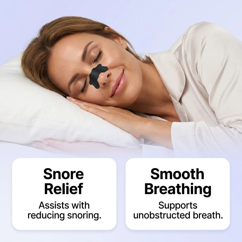 Breathable Nasal Strips for Better Sleep – 30 Count