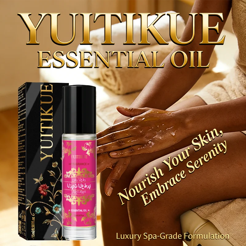 Yuitikue Arabic Perfume Roll-On, 15ml Long-Lasting Fragrance Essential Oil for Body, Unisex Middle Eastern Style Perfume Peaceful Pleasures Health and Wellness