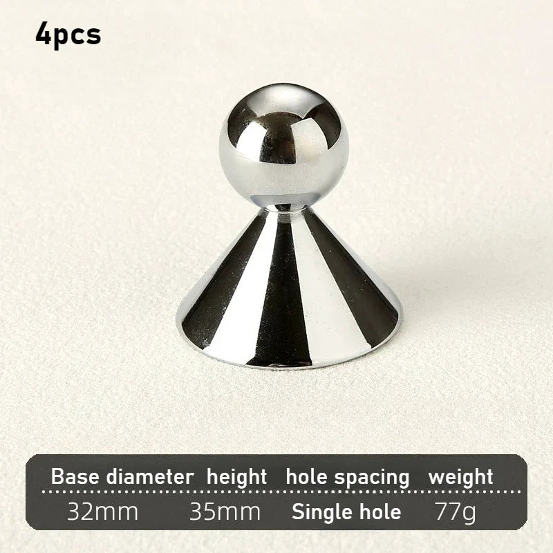 Brass Round Cabinet Handle – Gold, Silver & Antique Bronze