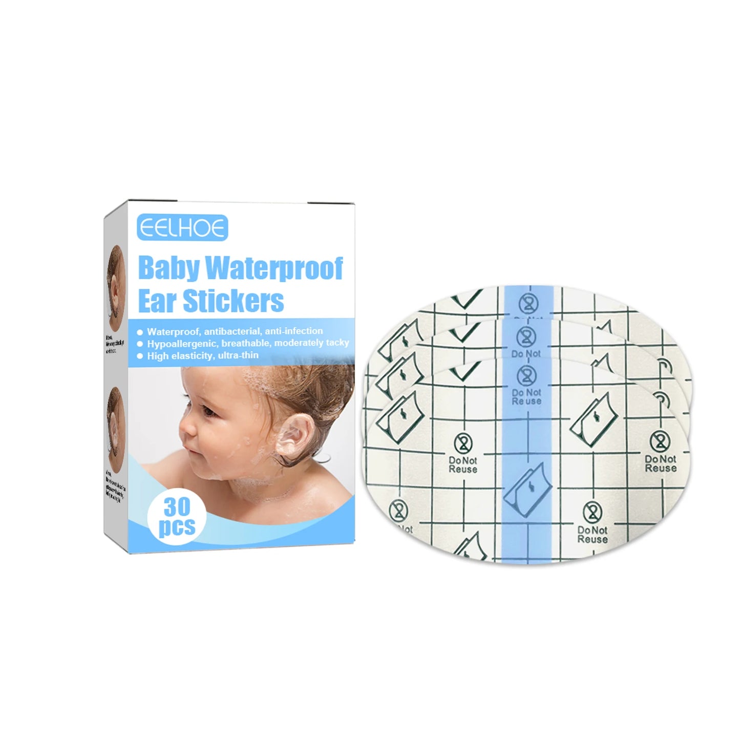 Baby Waterproof Ear Protection Stickers – Bath & Swim