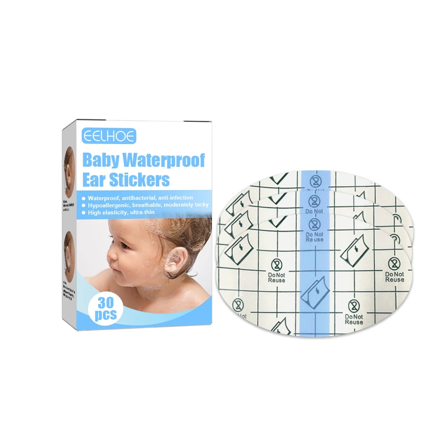 Baby Waterproof Ear Protection Stickers – Bath & Swimming