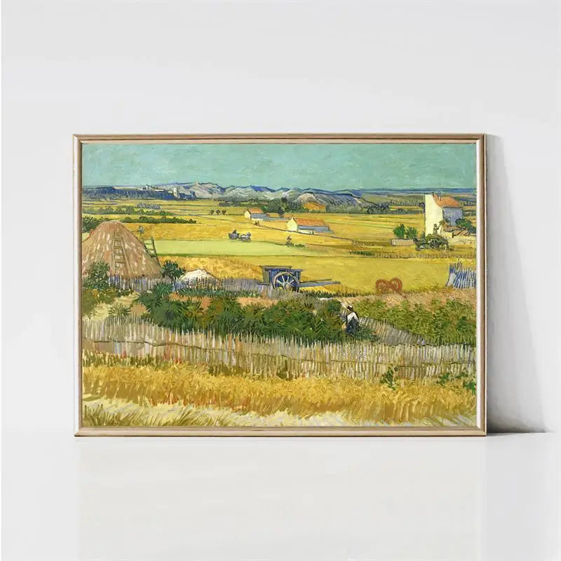 Van Gogh Canvas Wall Art Print | Starry Night Impressionist Poster