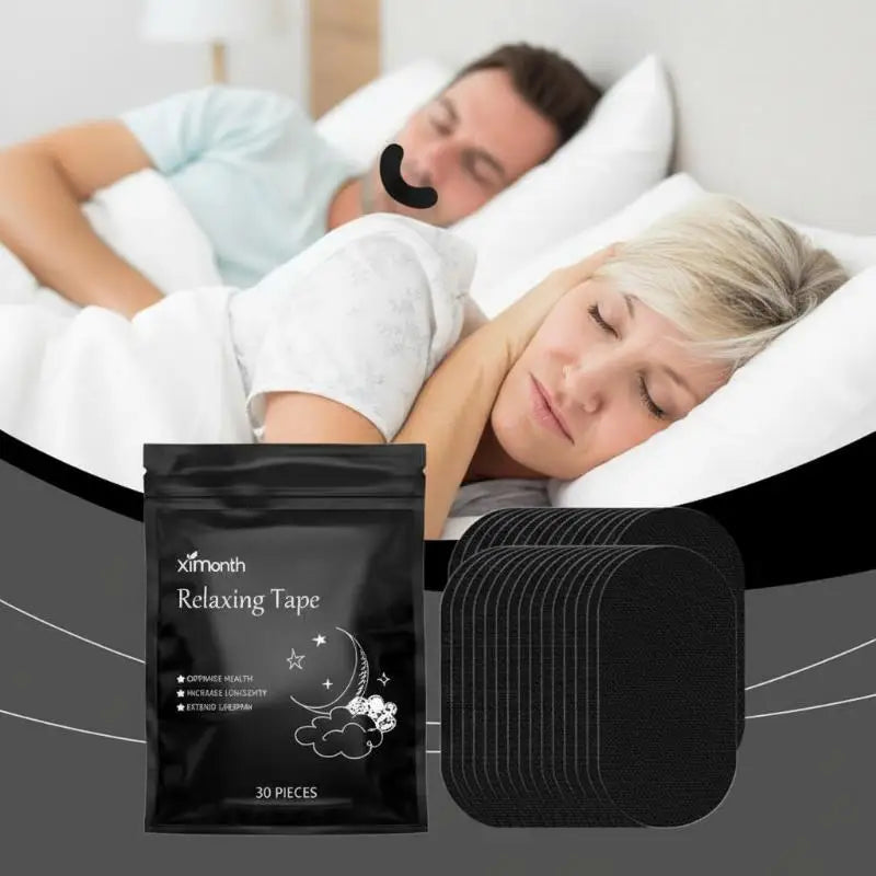 Stop Snoring Patch Anti Snore Improve Nighttime Sleep Reduce Dry Mouth Promote Nose Breathing Sleep Mouth Orthosis Tape Peaceful Pleasures Health and Wellness