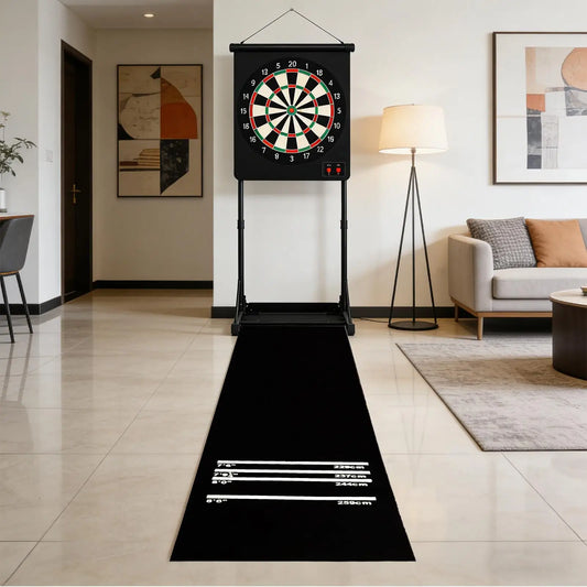 Darts Mat Non-Slip Floor Protector | 4 Throw Distances 300x34cm Dart Board Mat Peaceful Pleasures Health and Wellness