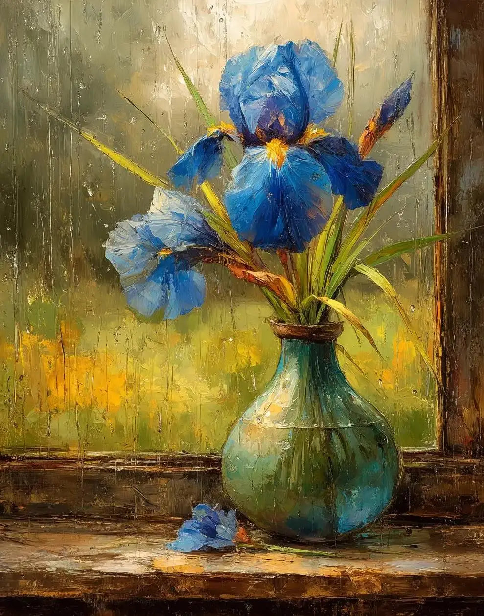 Rural Retro Garden Farm Wooden House Still Life Painting Art Poster Canvas Printing Living Room Sofa Background Wall Deco Peaceful Pleasures Health and Wellness