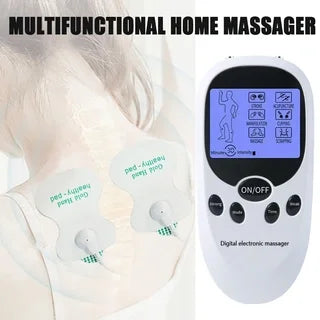 Blue Screen Digital Meridian Massager, Household Multifunctional Pulse Massager, Back and Foot Massager Peaceful Pleasures Health and Wellness