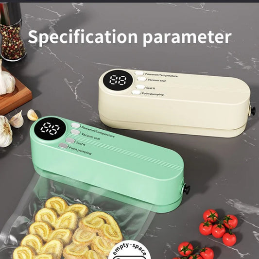 HOMEFISH Mini Wireless Vacuum Sealer | Portable Food Sealer Vacuum Sealer Peaceful Pleasures Health and Wellness