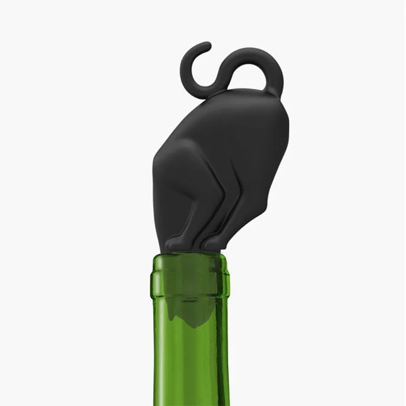 Silicone Bottle Stopper Cute Cat Taste Wine Dachshund Dog Bottle Stopper Portable Dog or Cat Wine Opener for Wine or Pet Lover Peaceful Pleasures Health and Wellness