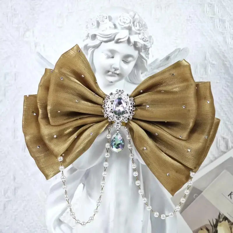 Rhinestone Bow Hair Clip for Girls – Princess Party Accessory