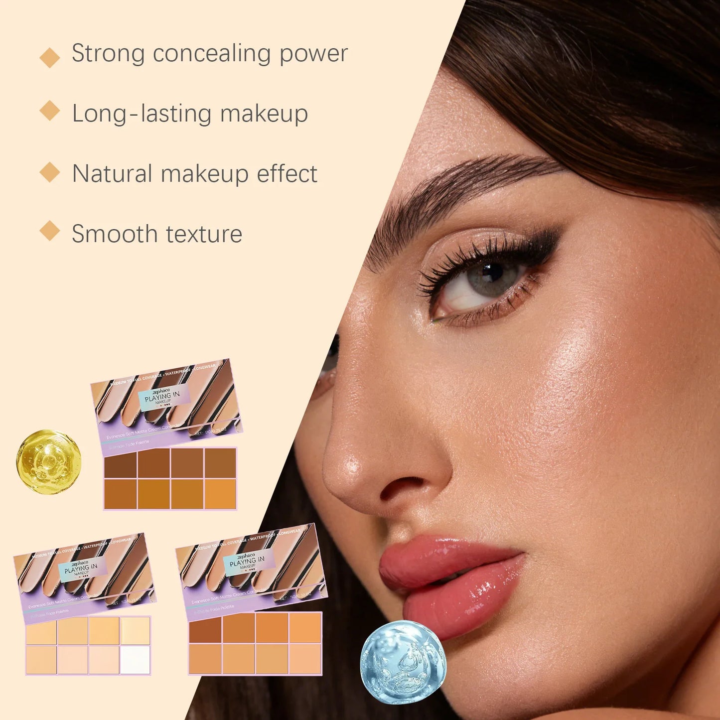 Zephoco Waterproof Soft Matte Gradient Concealer | All Skin Types