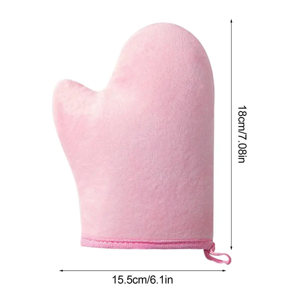 Double-Sided Self-Tanning Mitt – Flocking Applicator Glove