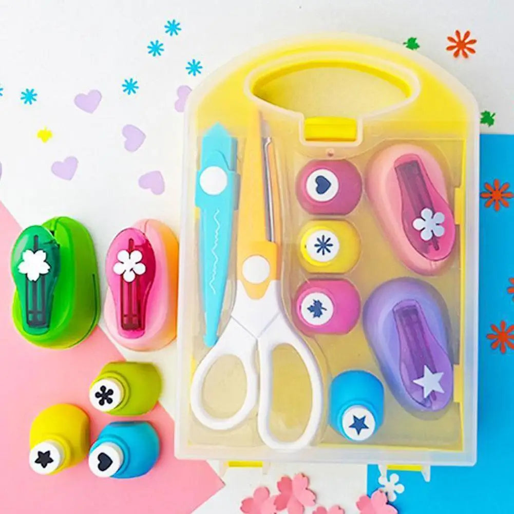 8-Piece Kids Hole Punch Set – DIY Scrapbooking & Card Making