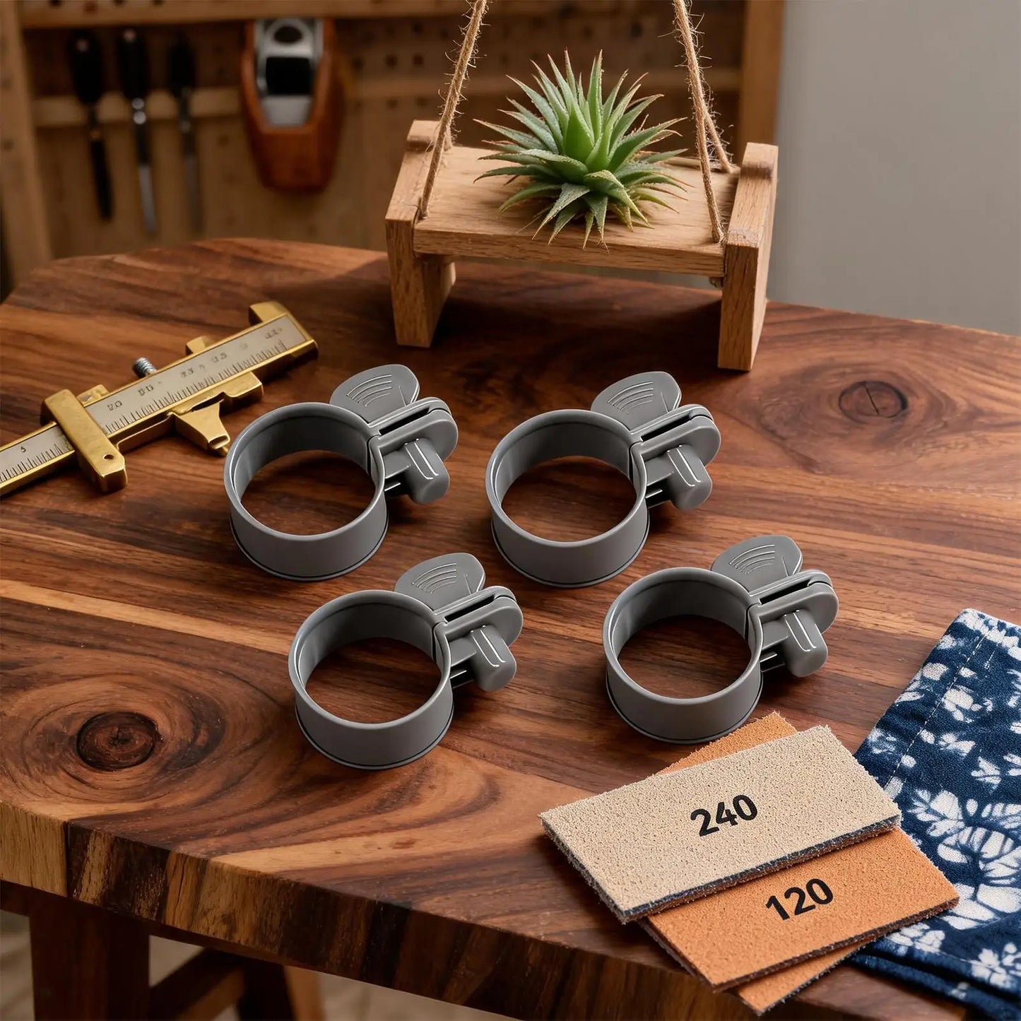 Hose Clamps 4-Pack – Pool Pump Pipe Connector Clips for Garden