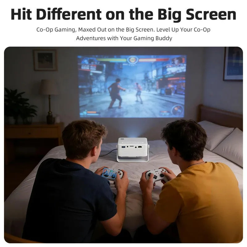 AUN Y3 Mini Projector 1080P HDMI iPhone Mirror Home Theater Peaceful Pleasures Health and Wellness