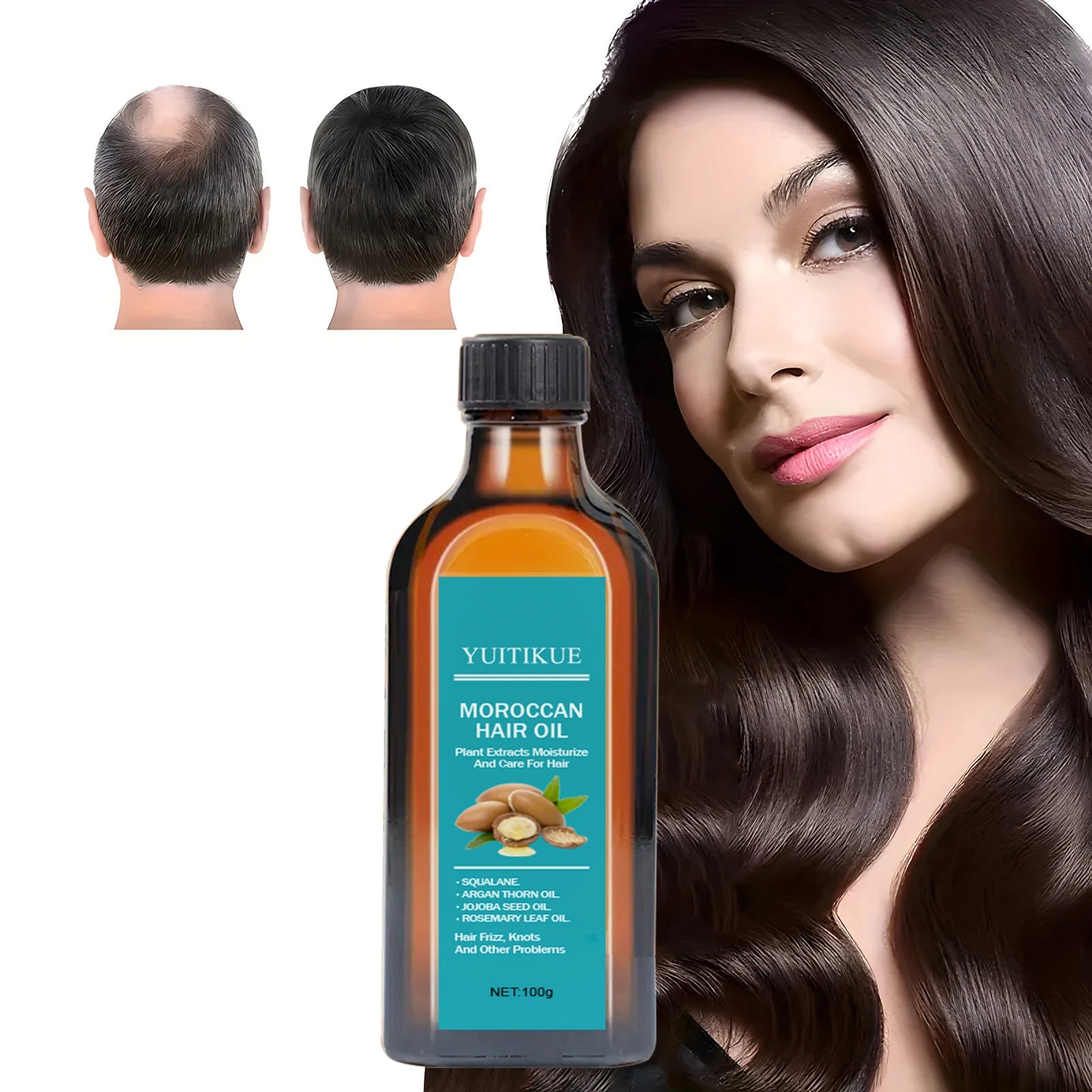 Moroccan hair oil, plant extracts used for hair repair and care, addressing frizz, tangles, and other issues. Peaceful Pleasures Health and Wellness