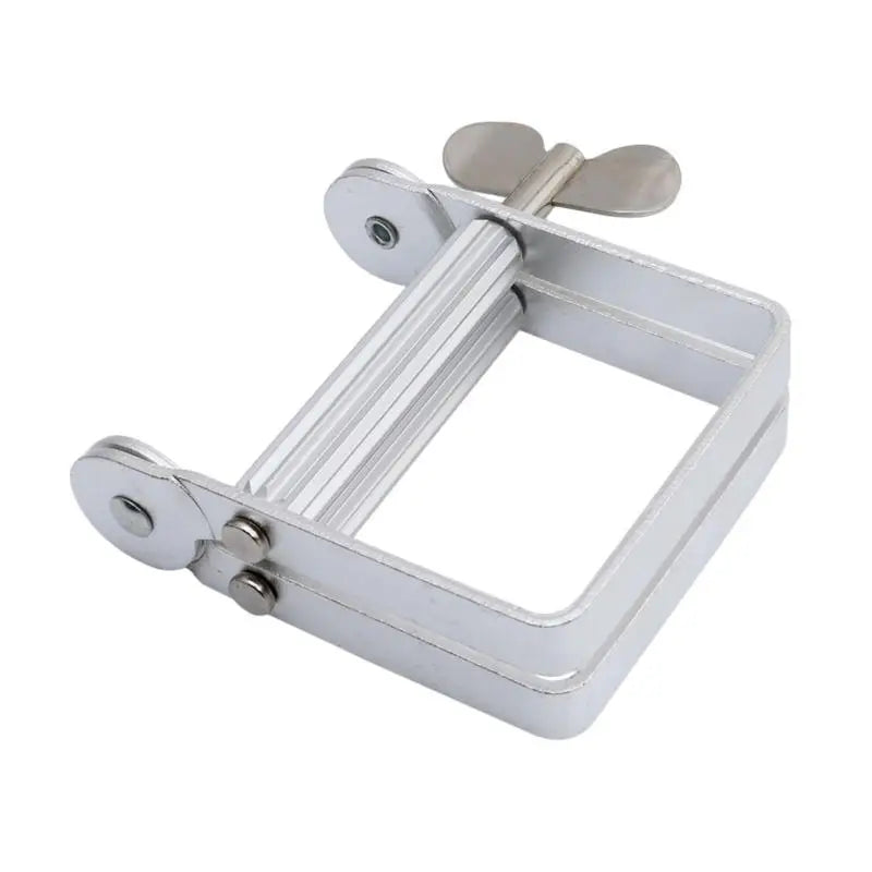 Stainless Steel Toothpaste Squeezers Manual Silver Aluminum Alloy Squeezer Tool Hair Dye Paste Pigment Toothpaste Holder Peaceful Pleasures Health and Wellness