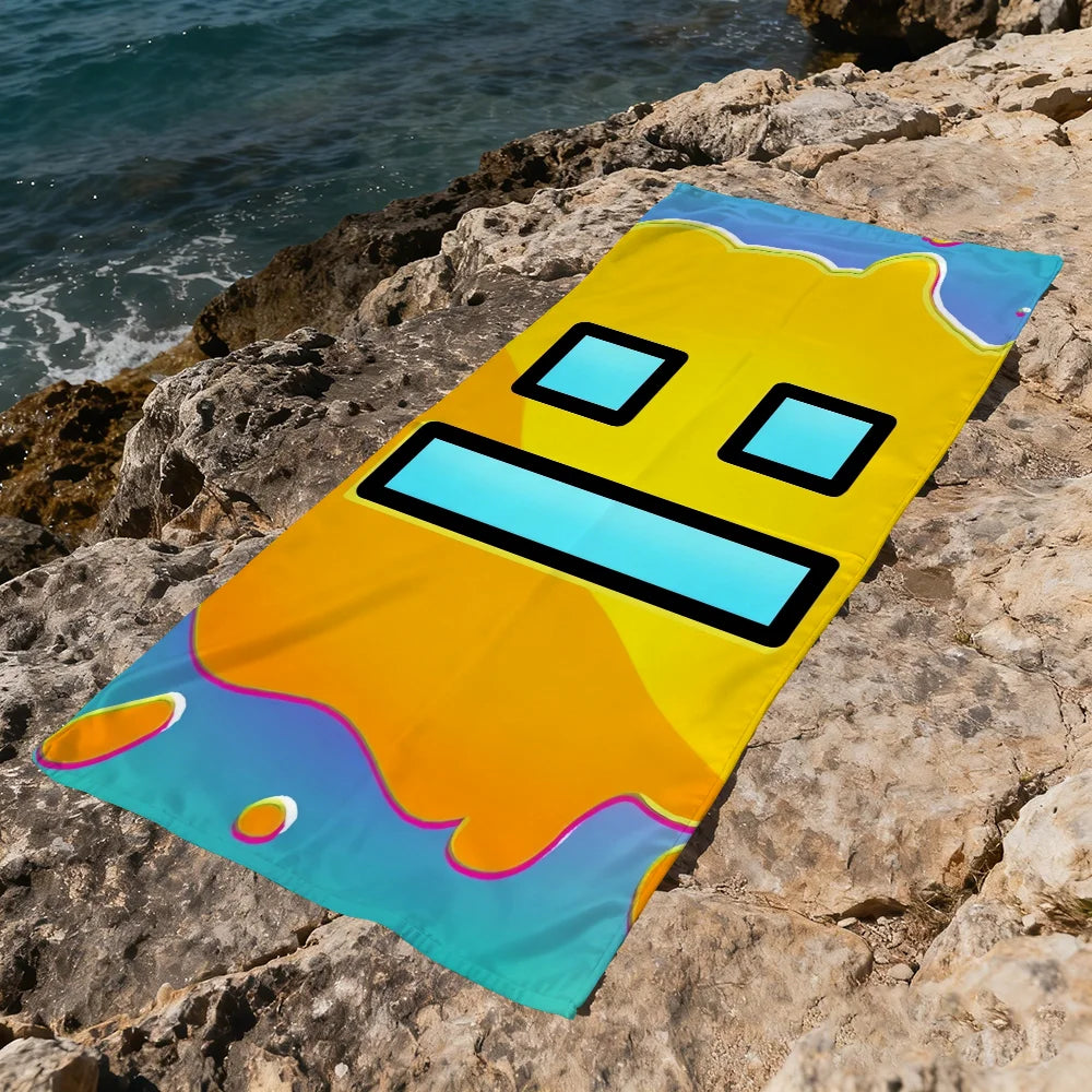 Quick-Dry Geometry Beach Towel | Pool, Gym & Travel
