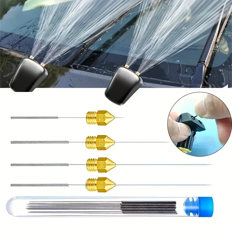 Car Windscreen Jet Nozzle Washer Tool Stainless Steel Wiper Cleaning