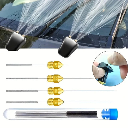 Car Windscreen Jet Nozzle Washer Tool Stainless Steel Wiper Cleaning Peaceful Pleasures Health and Wellness