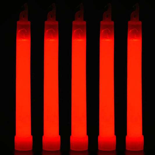 10pcs Outdoor Emergency Glow Sticks Waterproof 6 Inch Concert Party Light Stick with Hook Non-toxic Outdoor Survival Kit Peaceful Pleasures Health and Wellness