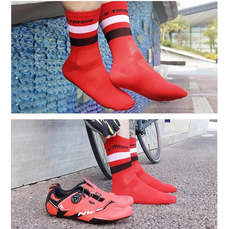 X-TIGER Cycling Socks – Breathable Anti-Slip Sports Socks