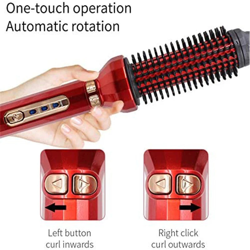 New Arrival Ceramic Ionic Spiral Hair Curler Fast Heating PTC Auto Styler with LCD Temperature Display Peaceful Pleasures Health and Wellness