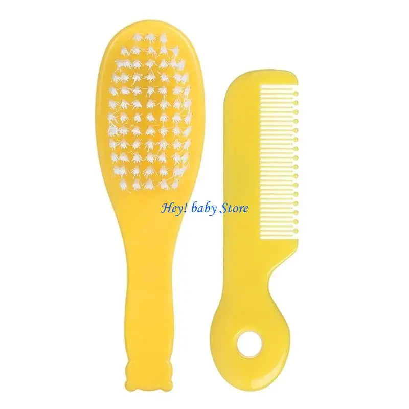 Baby Hair Brush & Comb Set – Cradle Cap Scalp Massage Newborn