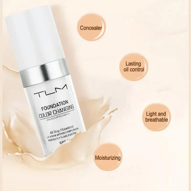 TLM Color Changing Liquid Foundation | Matte & Hydrating