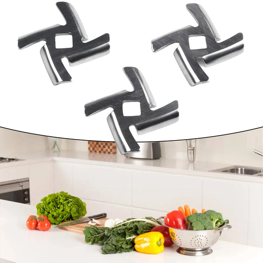 Stainless Steel Meat Grinder Blade 8mm – MGB Series Parts Meat Grinder Blade Oasis Select 3PCS