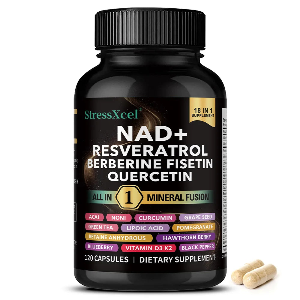 NAD+ Resveratrol Supplement – Energy, Anti-Aging & Cell Health