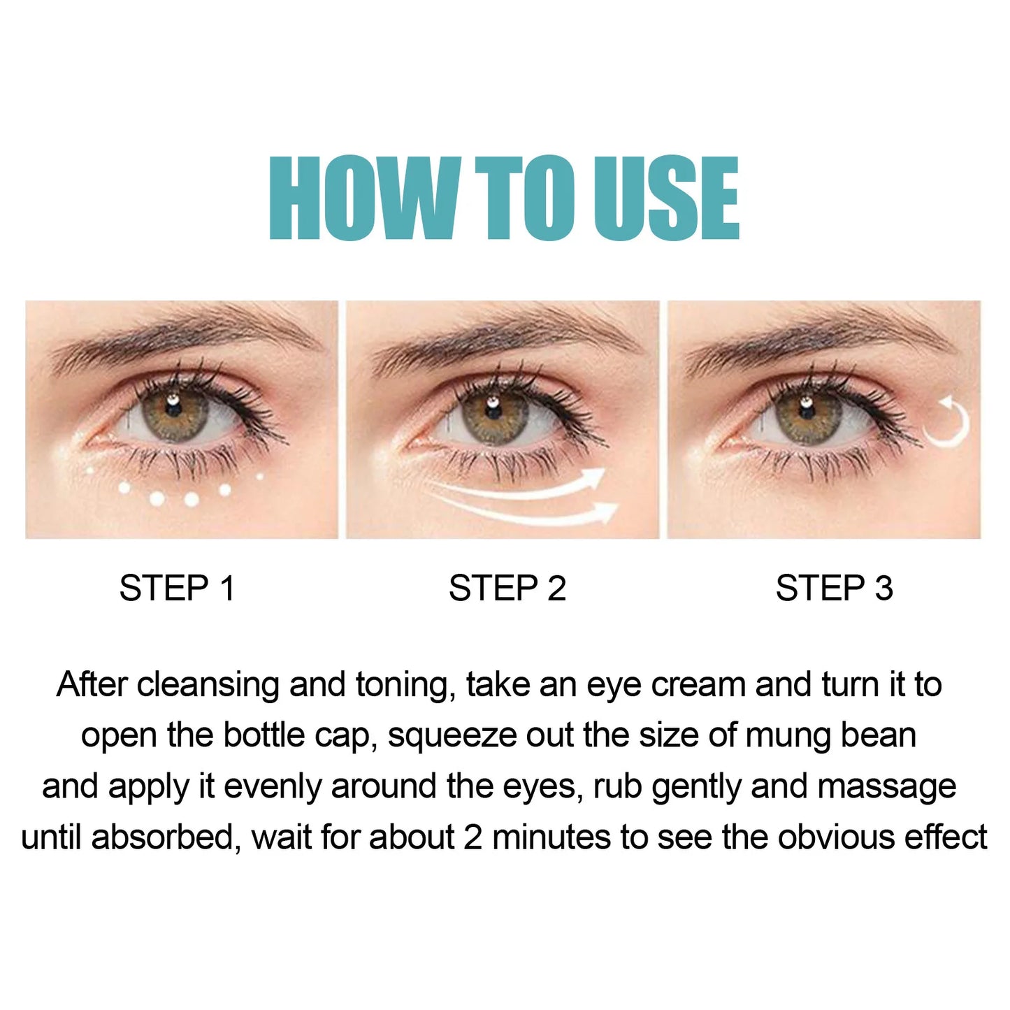 EELHOE Hyaluronic Acid Eye Cream – Dark Circles & Eye Bags 5pc