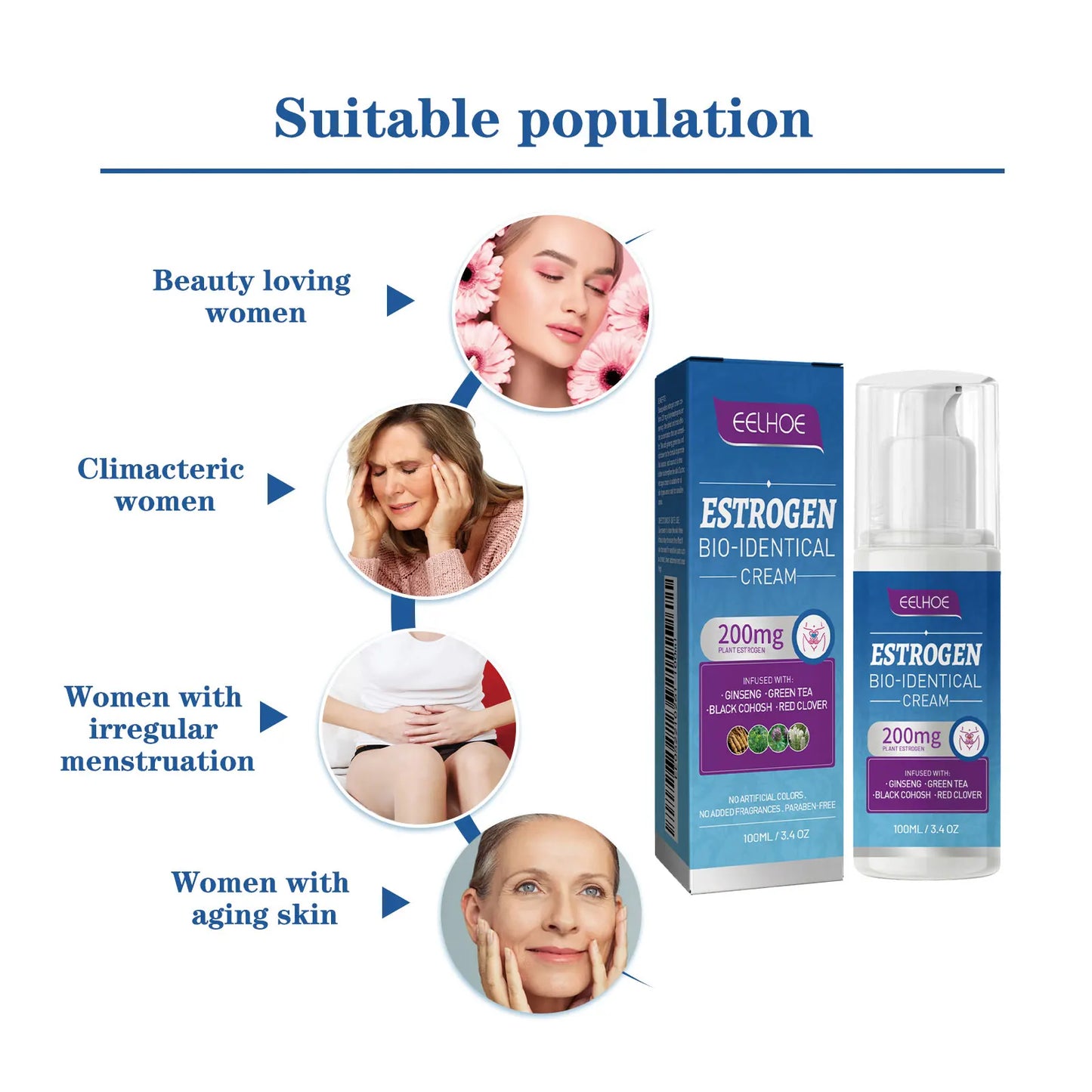Estrogen Relief Cream for Women – Menopause Hormone Balance Peaceful Pleasures Health and Wellness