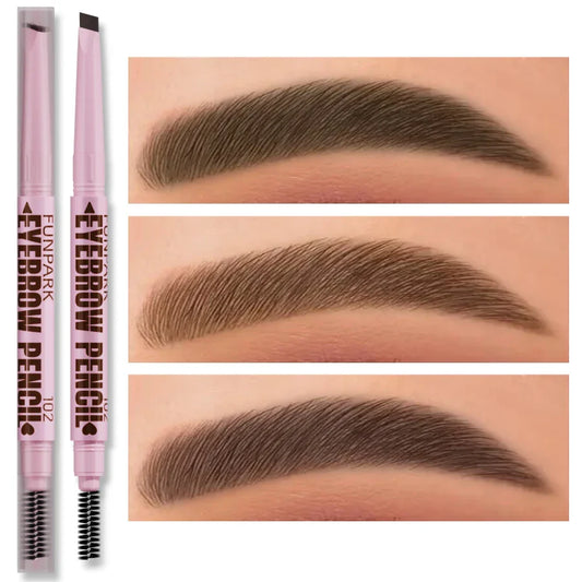 FUNPARK 2-in-1 Waterproof Eyebrow Pencil & Brush – 5 Colors Eyebrow Pencil Oasis Select