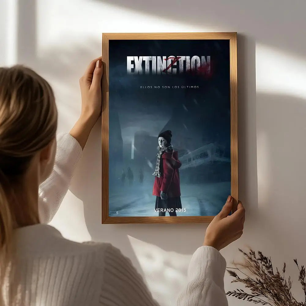 Movie E-Extinction HD Wall Poster | Self-Adhesive Waterproof Art Movie Wall Poster Peaceful Pleasures Health and Wellness White6 15X20cmNoframe
