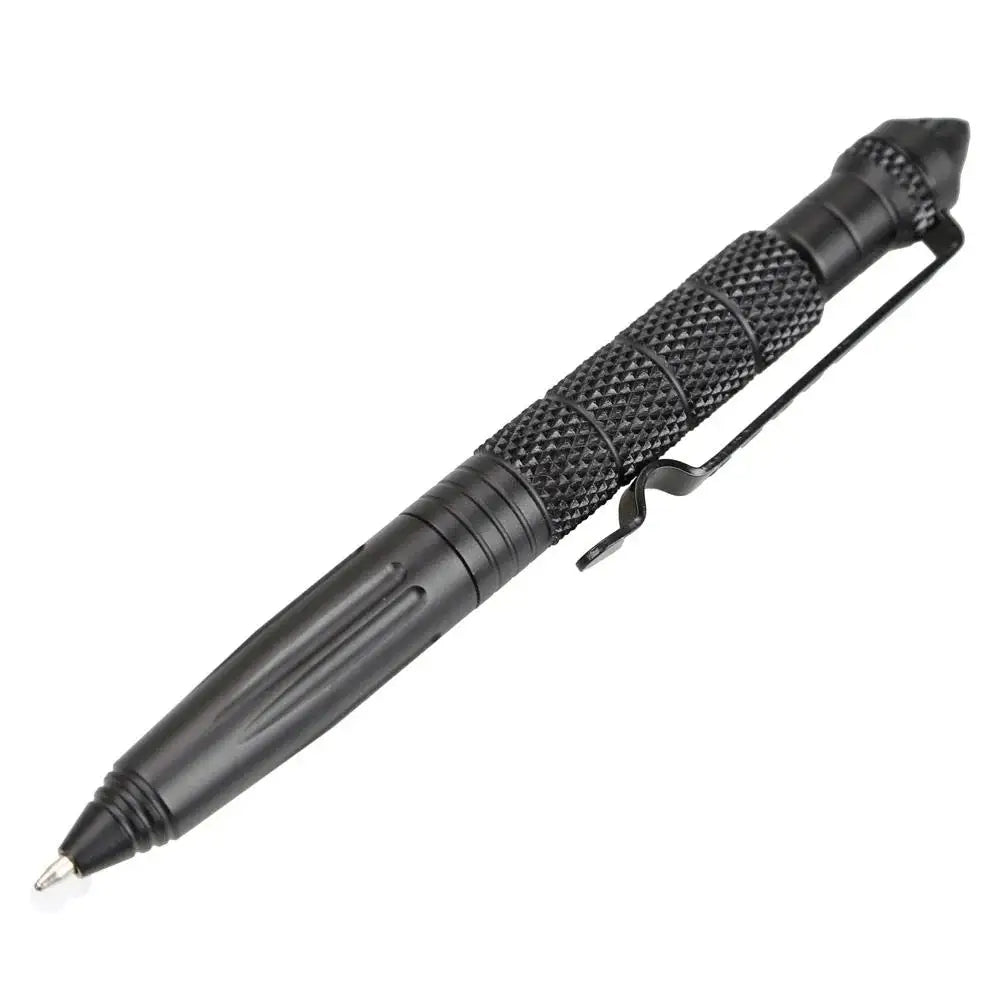 Tactical Pen Self Defense Multifunction Emergency Survival Tool Glass Breaker Tungsten Steel Writing Pen Outdoor Rescue Escape Peaceful Pleasures Health and Wellness black