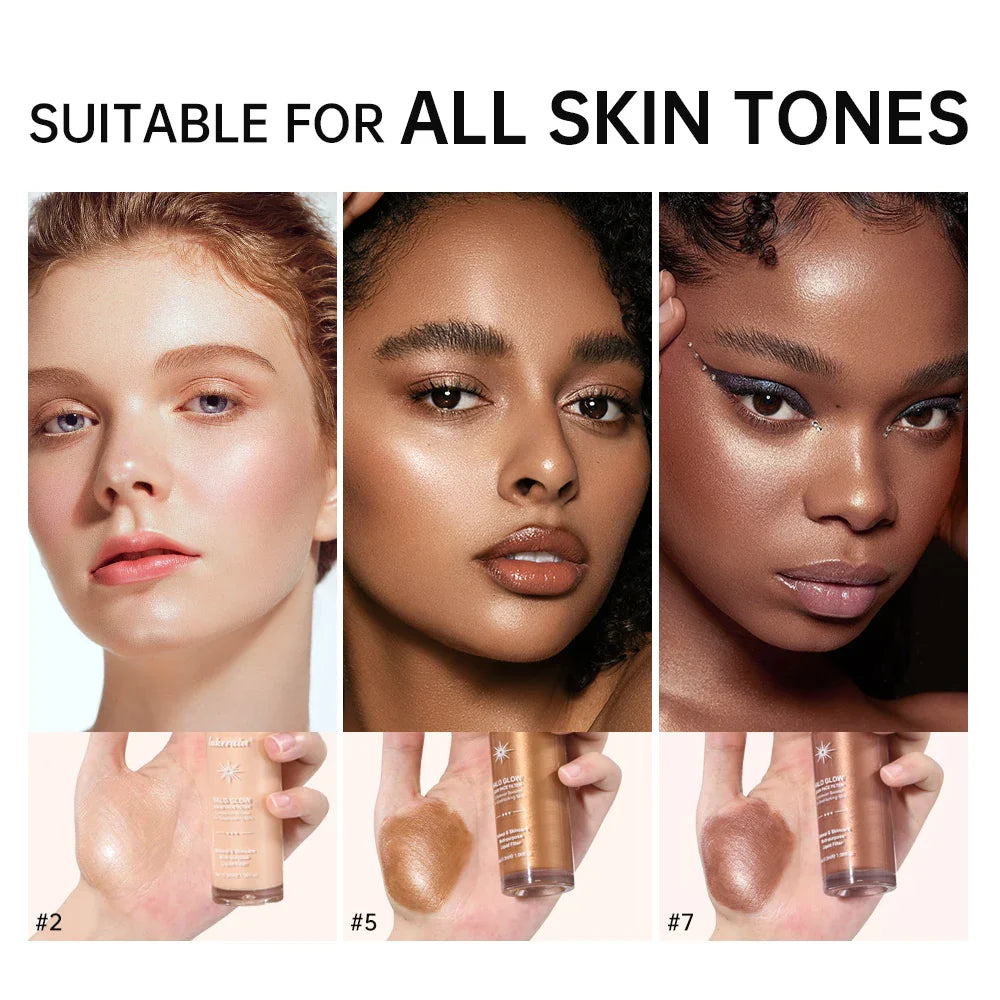 Halo Glow Liquid Highlighter – 8 Shades | Face & Body