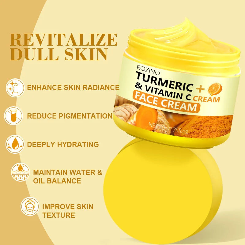 Turmeric & Vitamin C Face Cream – Moisturizing & Firming Peaceful Pleasures Health and Wellness