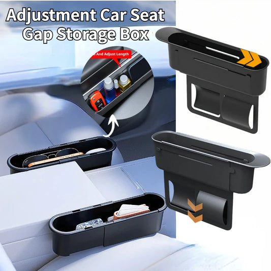 Car Seat Gap Filler Organizer 2-Pack | ABS Storage Box Car Seat Organizer Oasis Select
