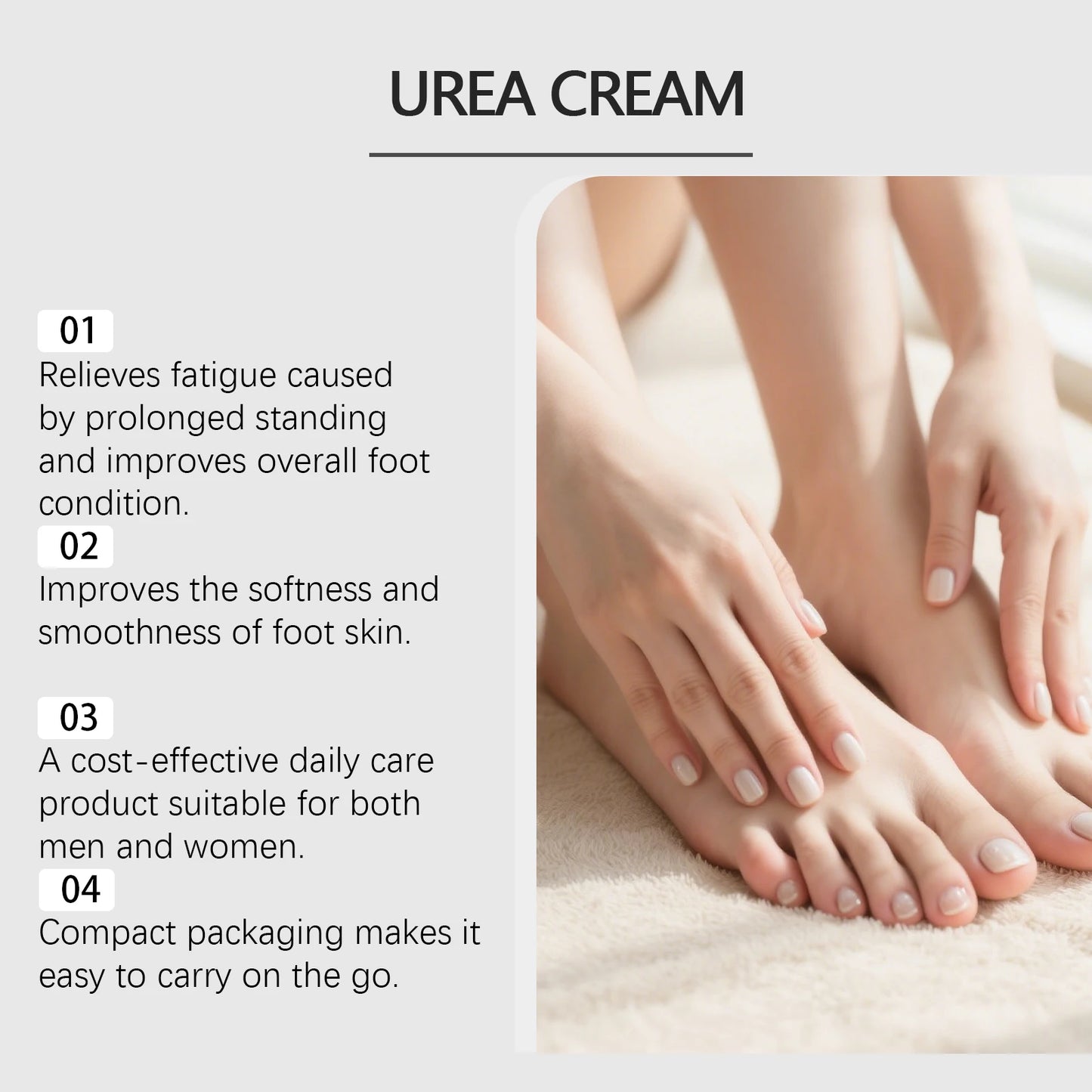 OceAura Urea 40% Foot Cream – Hydrating Heel & Skin Care