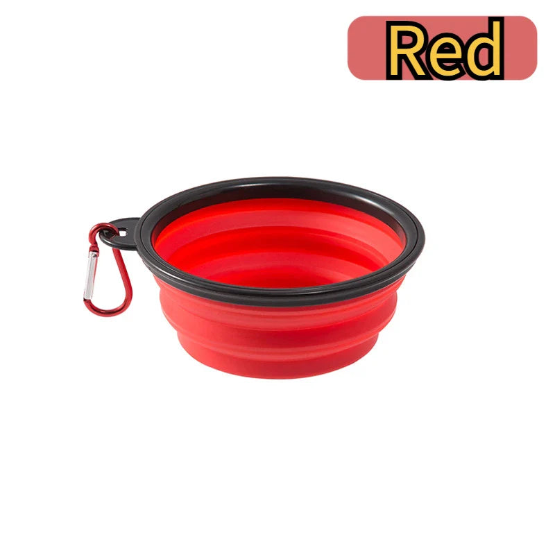 Portable Folding Silicone Dog Bowl – Travel Food & Water Bowl