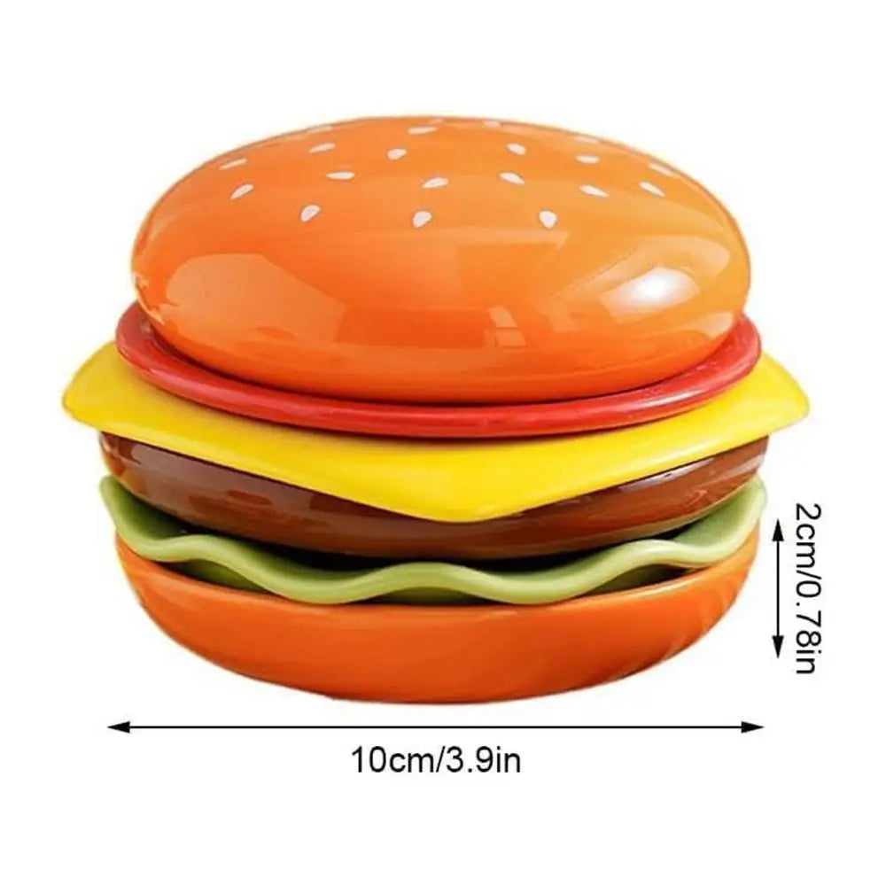 6-Layer Stackable Hamburger Plate Set | 6-Pc Dipping Bowls