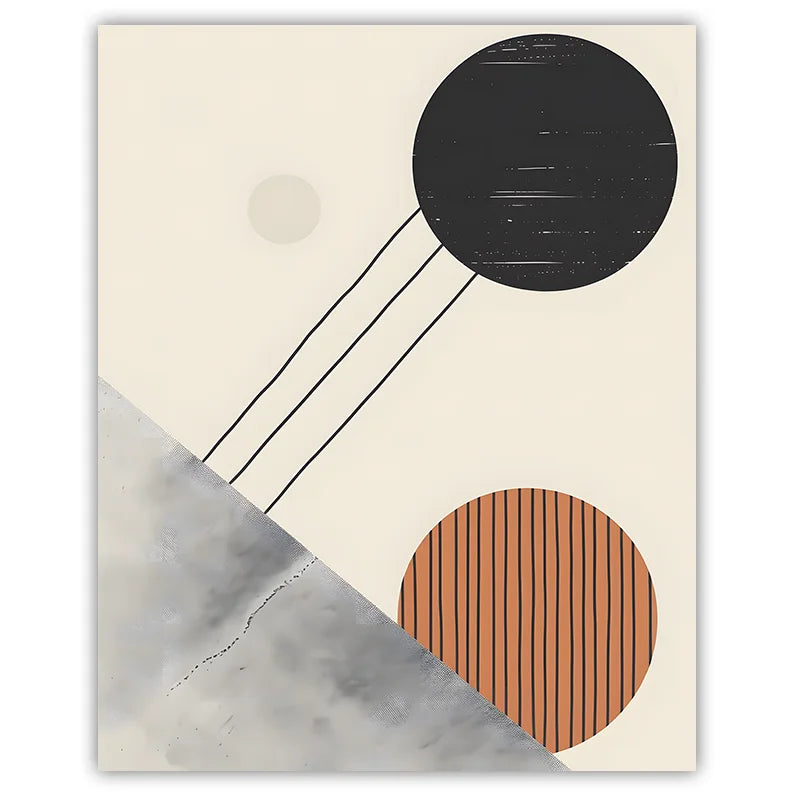 Abstract Geometric Minimalist Canvas Wall Art | Modern Poster Canvas Wall Art Print Peaceful Pleasures Health and Wellness 03 30x40cm No Frame China Mainland